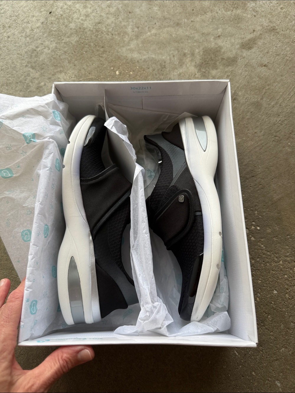 Bzees Black and White Slip-On Women’s Sneakers